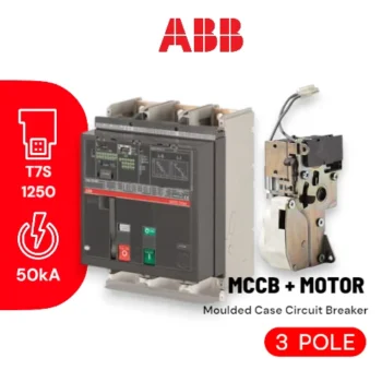 ABB MCCB + MOTORIZED T7S 1250/R1250 M, 1250A, 3P - MCCB ABB ABB MCCB T7S 1250/R1250 M, 1250A, 3P