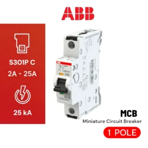 ABB MCB S301P 2A-25A 25KA
