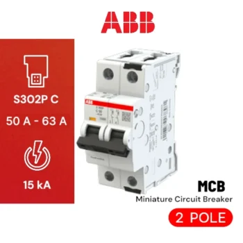 MCB ABB S 302 P-C63, 2P