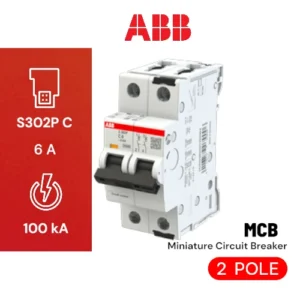 ABB MCB S302P 6A 100KA
