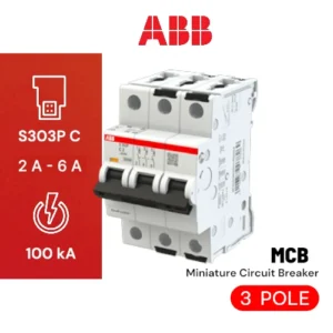 ABB MCB S303P 2-6A 100KA