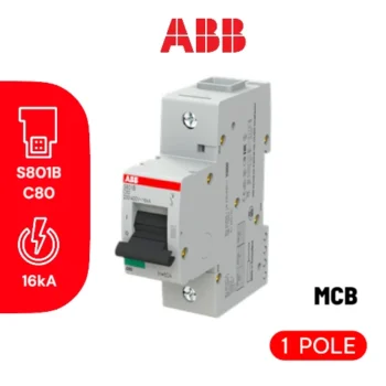 MCB S801B-C80 80A, 1P, 16KA - MCB ABB