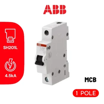 MCB Tipe SH 201 L-C2 (4,5 KA), 2A, 1P - MCB ABB
