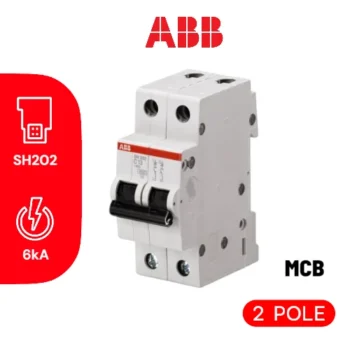 MCB Tipe SH 202 C-2 (6 KA), 2A, 2P - MCB ABB