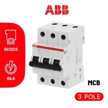 MCB Tipe SH 203 C-4 (6 KA), 4A, 3P - MCB ABB