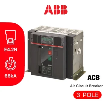 ABB Air Circuit Breaker - Emax E4.2N 4000A Ekip Dip LI 3p F/T 66KA - ACB ABB