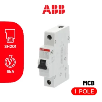 MCB Tipe SH 201 C-16 (6 KA), 16A, 1P - MCB ABB