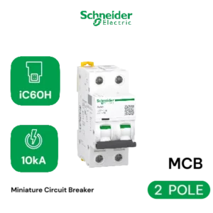 iC60H - miniature circuit breaker - 2P - 32A - C curve