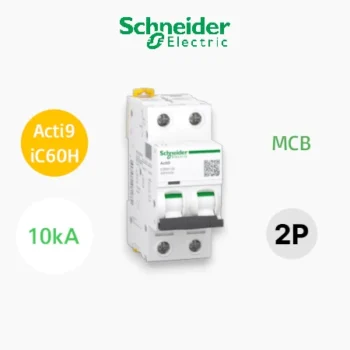 MCB iC60H - miniature circuit breaker - 2P - 32A - C curve