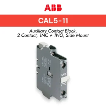 CAL 5-11 , untuk Kontaktor UA16…UA75 / -RA - Auxiliary Contact Block CAL5-10 1NO+1NC - Kontak Bantu Kontaktor ABB
