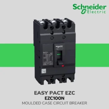 circuit breaker Easypact EZC100N - TMD - 100 A - 3 poles 3d