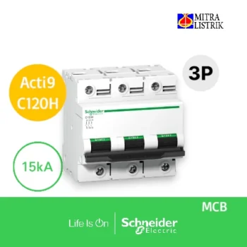 Acti9 C120H MCB 3P C 100A 15000A 415V