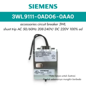 SIEMENS 3WL9111-0AD06-0AA0 acc 3wl shunt trip