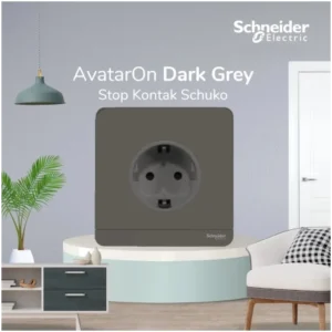 Schneider E83426_16S_DG_G3 AVATARON STOP KONTAK 16A SCHUKO DARK GREY E83426_16S_DG_G3