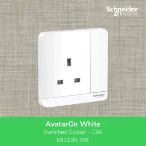 Schneider Electric AvatarOn switched socket 3P 13A 250V LED White – E8315N_WE