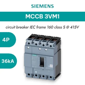 Siemens MCCB 3VM1 4P 36KA 63A