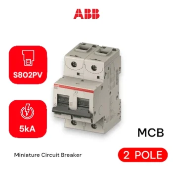 MCB High Performance MCB S802PV-S50, 50A, 2Poles 5kA- MCB ABB