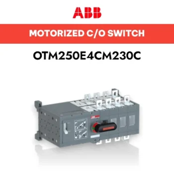 ABB Motorized Change Over Switch OTM250E4CM230C, 250A, 170kW - change-over switches ABB