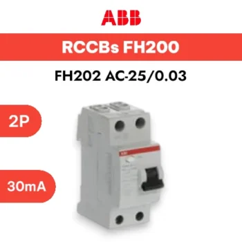 ABB ELCB (Earth Leakage Circuit Breaker) FH 202 AC-25/0,03 , 2P 30mA - ELCB ABB