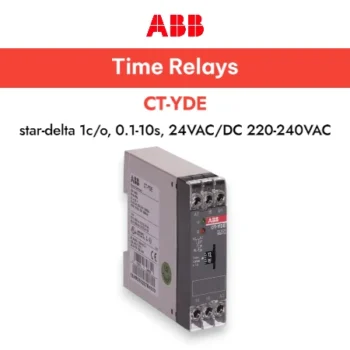 ABB CT-YDE Time relay, star-delta 1c/o, 0.1-10s, 24VAC/DC 220-240VAC