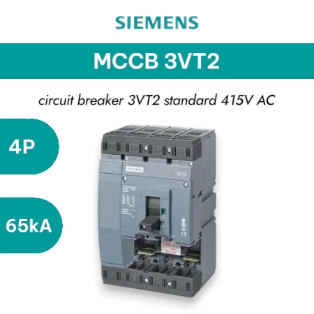 Siemens MCCB 3VT2 4P 65KA