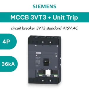 Siemens MCCB 3VT3 4P 36KA+UNIT TRIP
