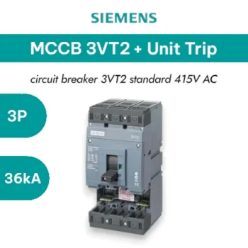 Siemens MCCB 3VT2 3P 36KA 200A & 250A + Unit Trip