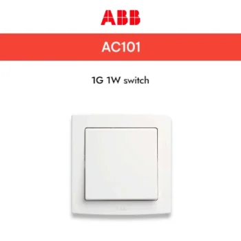 ABB Saklar 1 gang 1 Way Switch 10AX Concept BS Type AC 101