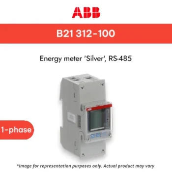 ABB B21 312-100 Energy meter 'Silver', Modbus RS485, Single-phase, 5 A