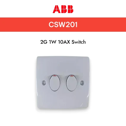 ABB CLASSIQ CSW SERIES CSW201 2G 1W 10AX Switch