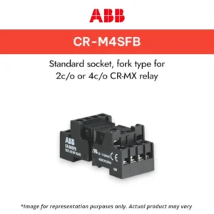 ABB CR-M4SFB Standard socket, fork type for 2c_o or 4c_o CR-MX relay