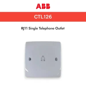 ABB Lubang sambungan telp-Single Telp Outlet-RJ 11, Classiq - CTL 126