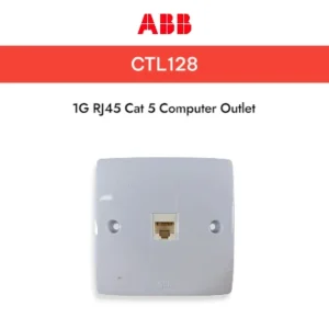 ABB CTL128 1G RJ45 Cat 5 Computer Outlet
