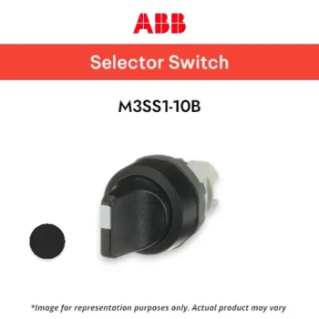 ABB Selector Switch BLACK 3POS, M3SS1-10B - SELECTOR SWITCH ABB