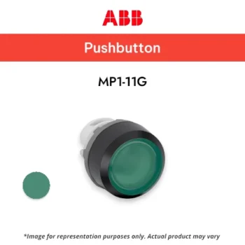 ABB Flush Push Button Type MP1-11G, Green, MOMENTARY - Push Button ABB - HIJAU
