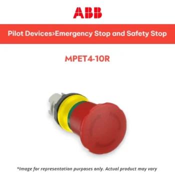 ABB Modular Emergency Stop, Twist Release, MPET4-10R - Emergency Stop Button Red Merah ABB