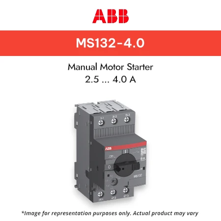 ABB MS132-4.0 Manual Motor Starter 2.5 ... 4.0 A