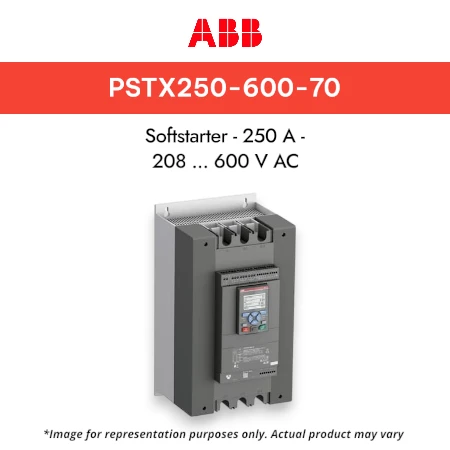 ABB PSTX250-600-70 Softstarter - 250 A - 208 ... 600 V AC