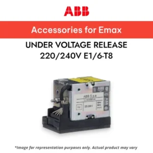 ABB UNDER VOLTAGE RELEASE 220_240V E1_6-T8