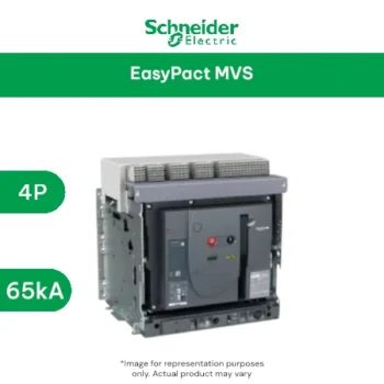 Schneider Electric EasyPact MVS - Air Circuit Breaker 4 Poles, 1600A, 65kA, MF, ET2, Fixed, Manual with Current Metering