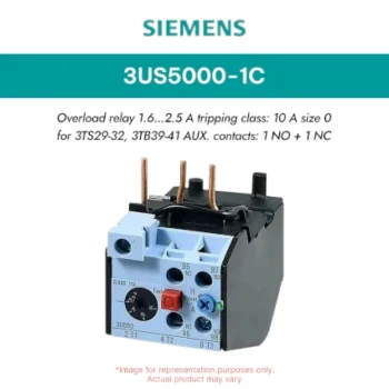 Siemens 3US5 1.6-2.5A size 0 for 3TS29-32, 3TB39-41 , 1NO+1NC