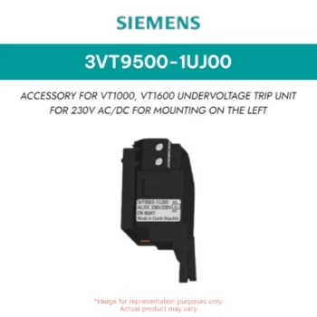 Siemens - 3VT9500-1UJ00 ACCESSORY FOR VT1000, VT1600 UNDERVOLTAGE RELEASE FOR 230V/DC AC FOR MOUNTING ON LEFT