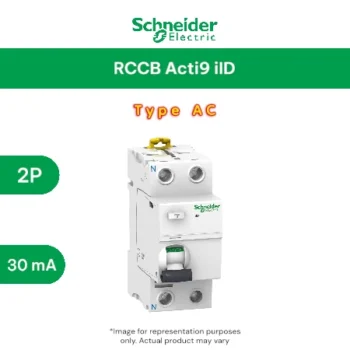 Schneider Acti 9 iID - RCCB - 2P - 25A - 30mA - type AC