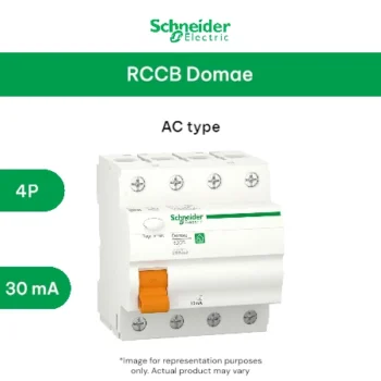 Schneider Residual current circuit breaker, Domae, 4P, 63 A, AC type, 30 mA