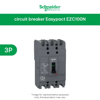 Schneider circuit breaker Easypact EZC100N - TMD - 60 A - 3 poles 3d