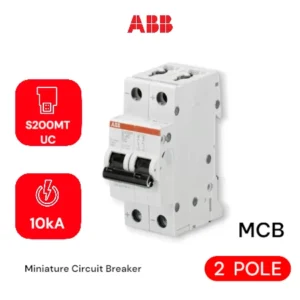 ABB MCB S200MTUC – 2P – C – (AC) 10 kA