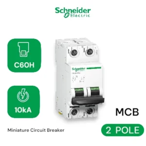 Schneider MCB C60H-DC 2P 10kA