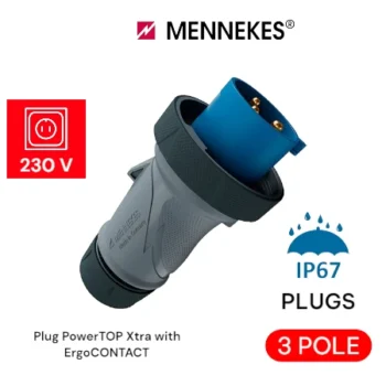 Plug IP67 Power-TOP 32A,3P,  230V.