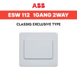 ABB ESW 112 1GANG 2WAY, CLASSIQ EXCLUSIVE TYPE