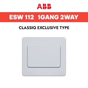 ABB ESW 112 1GANG 2WAY, CLASSIQ EXCLUSIVE TYPE
